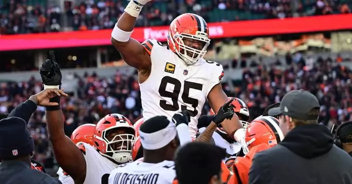 Myles Garrett of the Rams is voted as the top edge rusher in the NFL by an AP panel