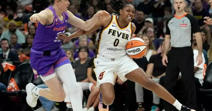 Kelsey Mitchell scores 29 points, Fever hold on to beat Mercury 92-89