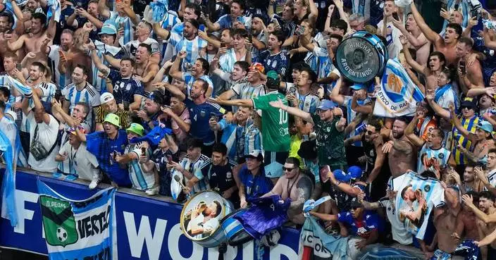 Rumbunctious pro-Argentina crowd makes defending World Cup champions feel at home in Atlanta