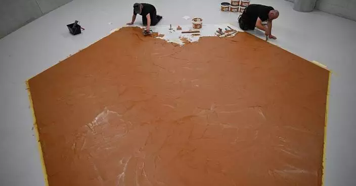 Peanut butter floor returns to Dutch museum as tribute to late artist