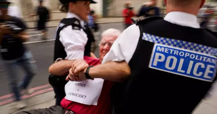 UK police arrests dozens at protest supporting banned group Palestine Action