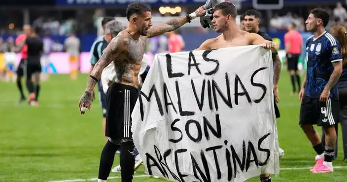 UK urges FIFA to investigate Argentina over Falklands banner at World Cup