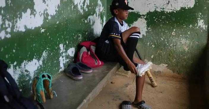 A 12-year-old baseball standout trains through tears after Venezuela quakes leave him homeless