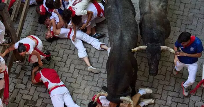 One runner gored in the face at Spain's San Fermin bull run festival
