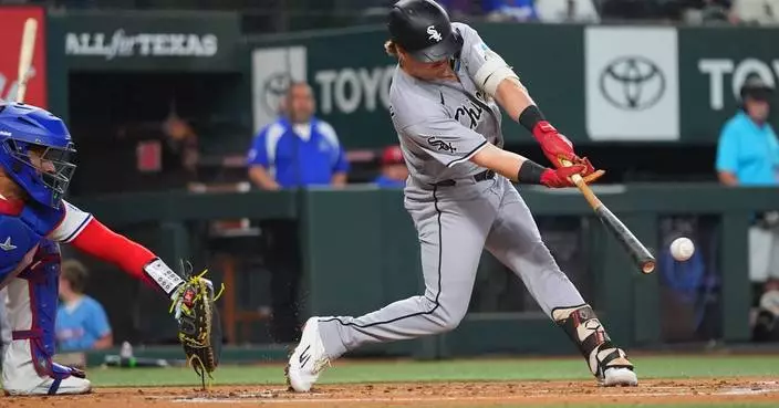 Meidroth and Benintendi have a pair of RBI singles apiece as White Sox beat Rangers 4-2