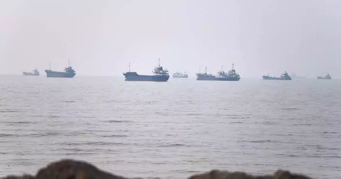 Tanker set ablaze after being struck by projectile in the Strait of Hormuz as Iran mourns Khamenei
