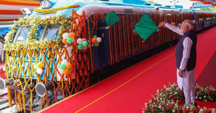 India launches first hydrogen-powered train built in the country to expand clean energy on railways