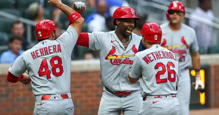 Walker, Church and Burleson hit homers and Cardinals ride 7-run 7th inning to 11-5 win over Braves