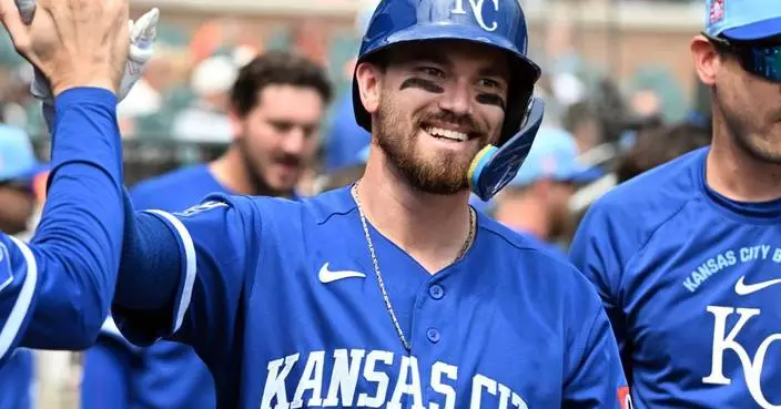Nick Loftin and Salvador Perez hit late-inning home runs as Royals rally to beat Tigers 3-2