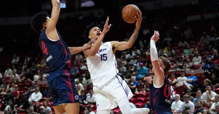Jazz guard Trey Alexander taken from court on stretcher in NBA Summer League game