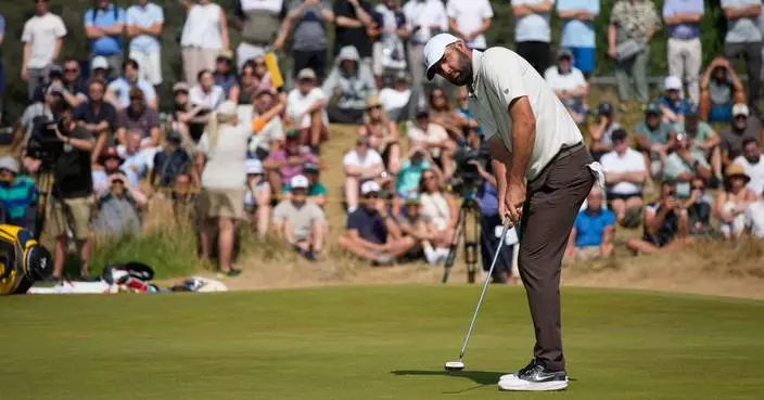 Scheffler rues missed putts but happy with his game after tee-to-green clinic at the British Open