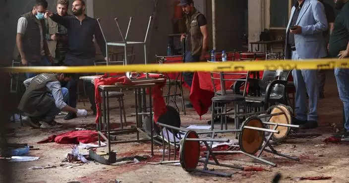Explosive device goes off in a Damascus cafe, killing at least 4 people