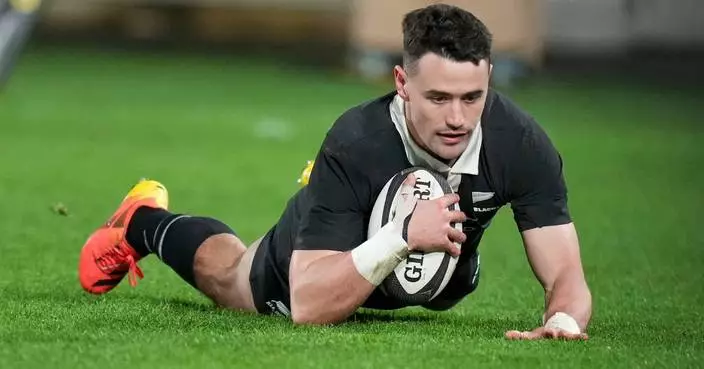 Jordan achieves a try-scoring record as New Zealand beats Italy 47-17 in the Nations Championship