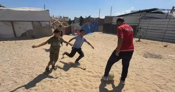 Stadium-turned shelter witnesses Gazans' shattered World Cup dream
