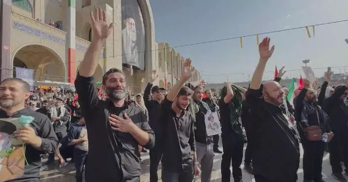 Mourners express sorrow at Khamenei's funeral