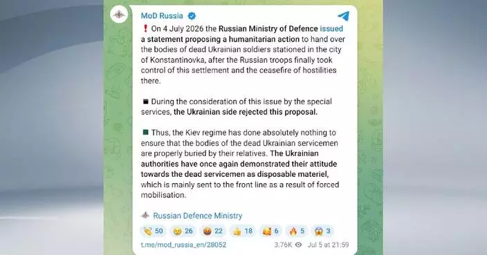Ukraine refuses to retrieve bodies of fallen troops: Russian Defense Ministry