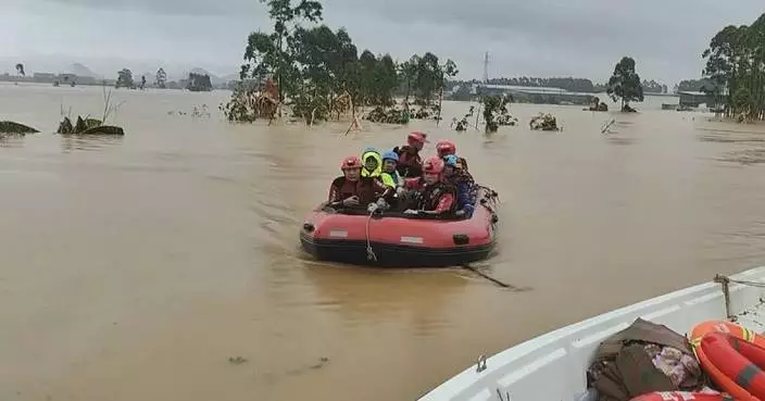 Rescue operations underway in south China's Guangxi after reservoir breaches