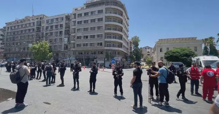 Two explosions injure 18 in Damascus during Macron visit