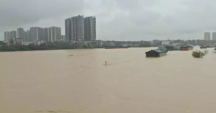 Guangxi steps up flood control efforts amid typhoon-triggered rains