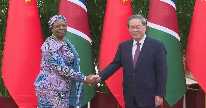 Chinese premier meets Namibian president in Beijing