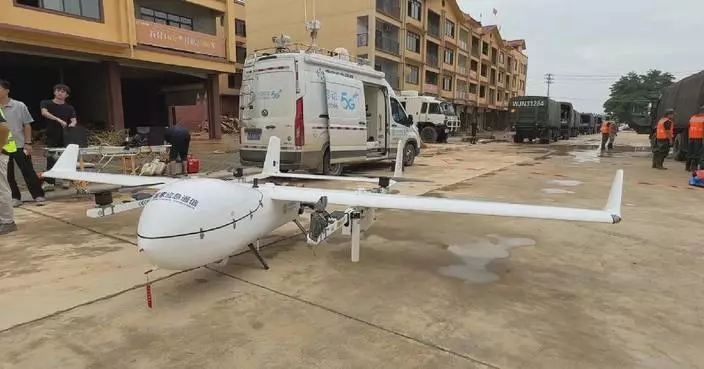 Drones aid flood rescue operations in south China's Guangxi