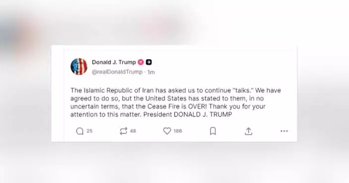 Trump says US-Iran talks to continue but ceasefire is over