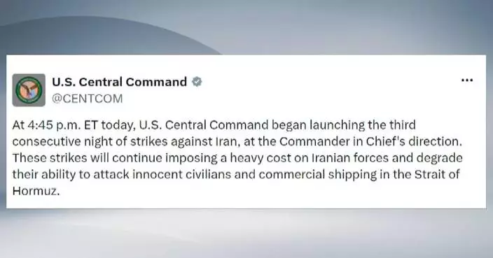 U.S. launches new strikes on Iran for 3rd consecutive night, Iran attacks U.S. military assets in Gulf countries