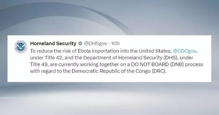 US renews travel controls for citizens leaving DR Congo over Ebola concerns