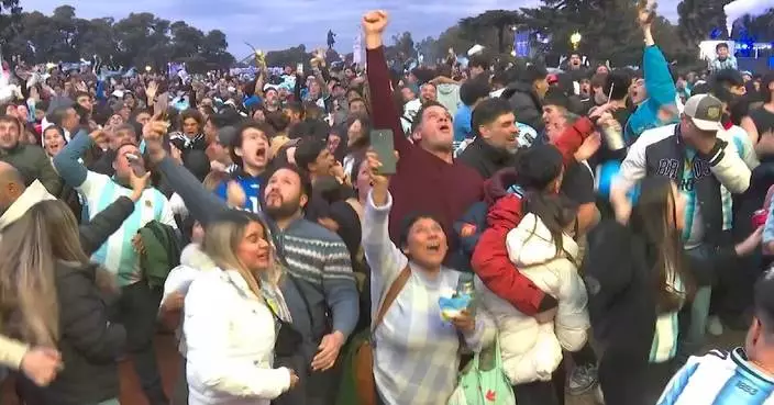 Fans celebrate Argentina's thrilling World Cup semi-final victory in Buenos Aires