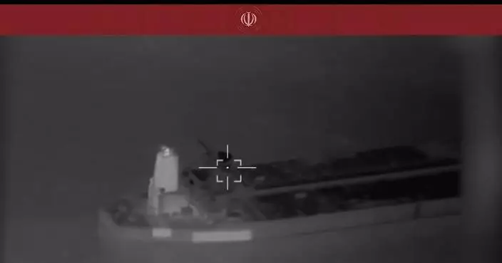 Iran releases footage of strike on "violating" vessel in Strait of Hormuz