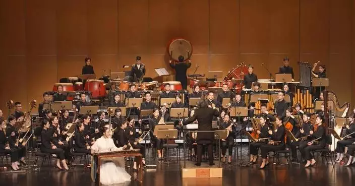 National show of folk orchestral music opens in north China city