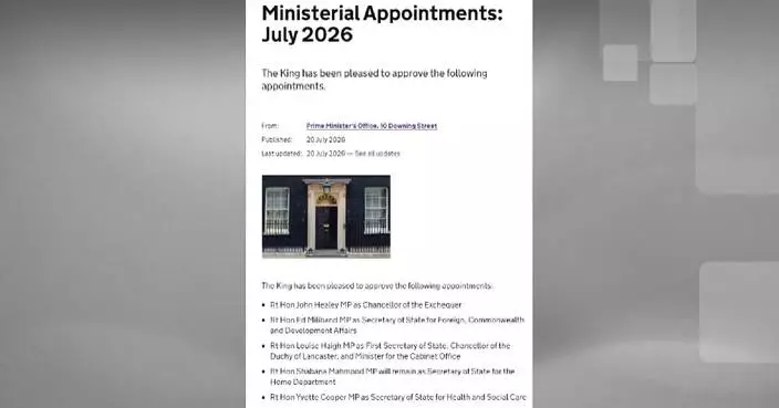 British new PM Burnham forms new cabinet