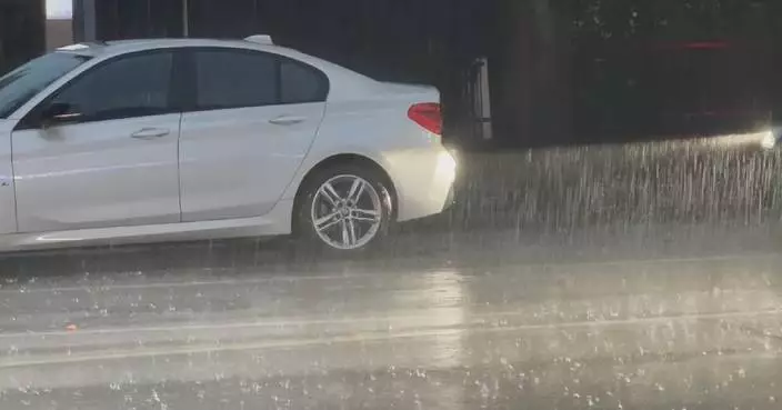 Shanghai sees dark skies as heavy rainfall continues for five straight days
