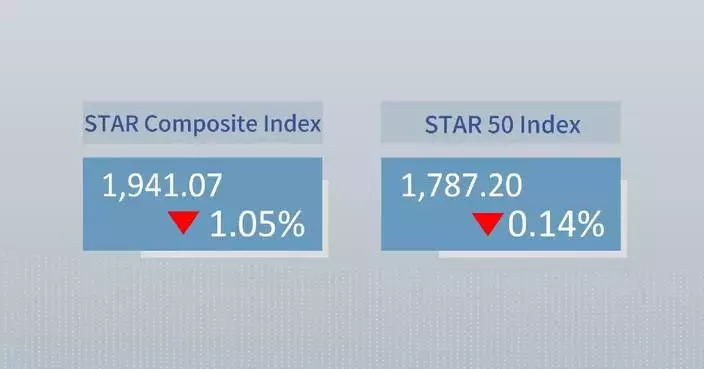China's STAR Composite Index closes lower Friday