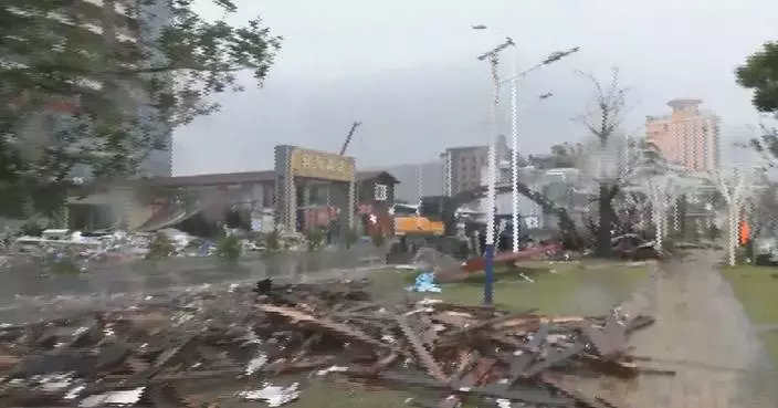 Rescue from Typhoon Noul damage underway in Huidong