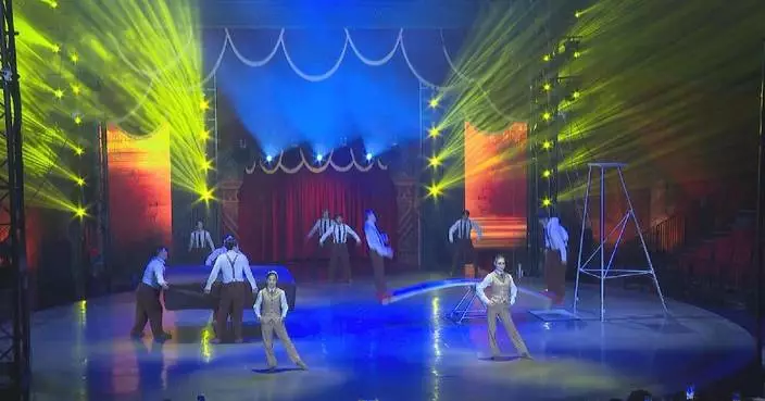 Spectacular acrobatic show premieres at former steel mill in Beijing