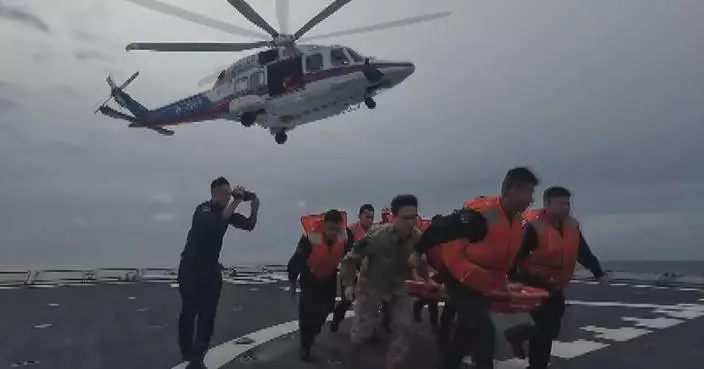 Chinese military rescues 5 after Vietnamese ship sinks in South China Sea