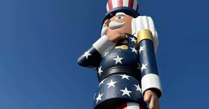 A Minnesota town now boasts the world's tallest nutcracker