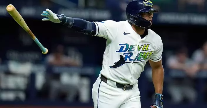 Rays beat the Guardians 11-3 behind homers from Ryan Vilade and Richie Palacios