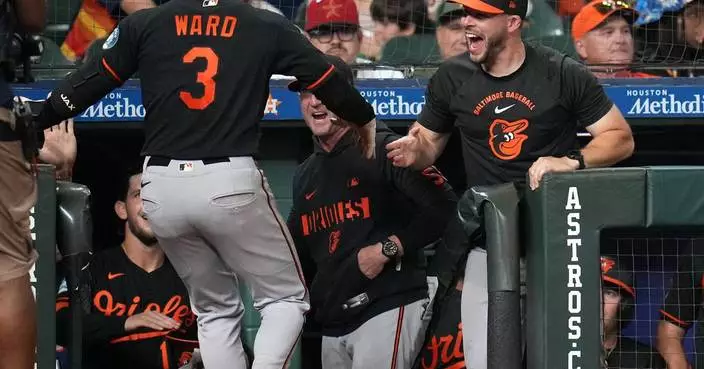 Taylor Ward's 2-run homer in 8th lifts Orioles to 5th straight win, 3-2 over Astros
