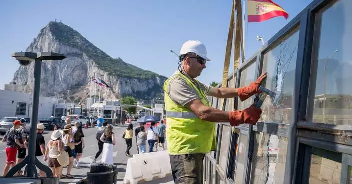 Gibraltar ushers in a new era as British territory's border fence with Spain is removed