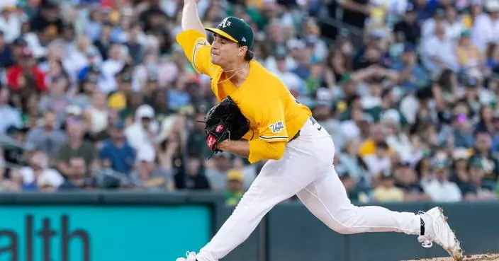 Athletics pitcher J.T. Ginn loses no-hit bid in 7th inning against Nationals