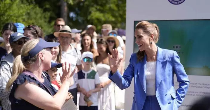 Kate, the Princess of Wales, visits Wimbledon tennis