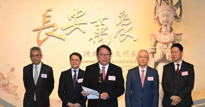 CS Celebrates Launch of Themed Exhibition on Sui and Tang Civilisation from Shaanxi in Hong Kong