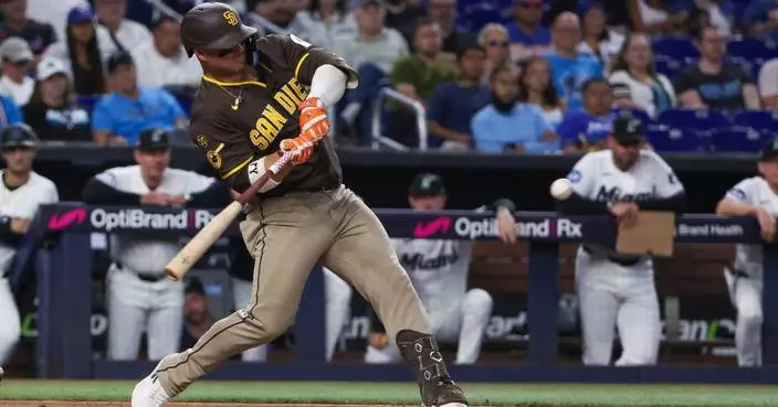 Ty France drives in 3 as the Padres beat the Marlins 7-2, extend Miami skid to 11
