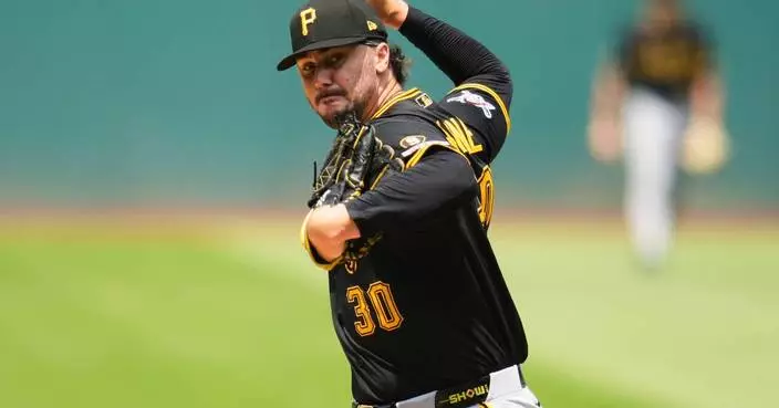 Skenes strikes out 8 in 7 innings as Pirates roll to 7-1 win over Guardians