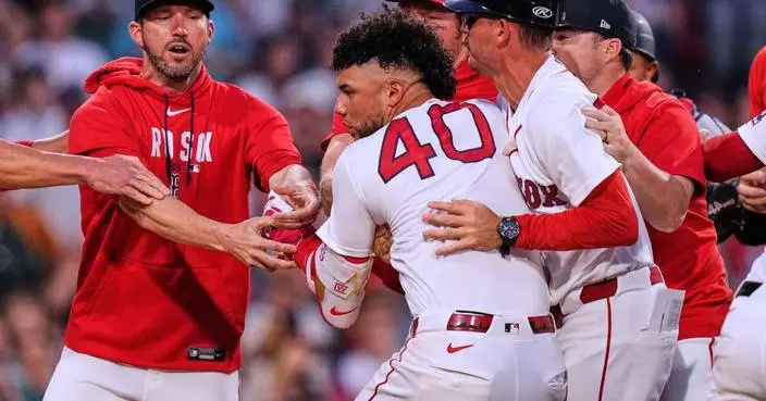 Red Sox slugger Willson Contreras offers emotional apology for role in bench-clearing incidents