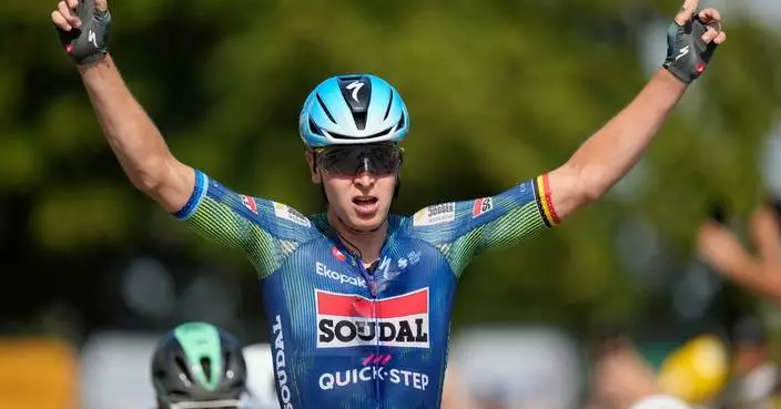 Merlier wins stage 8 of Tour as race favorite Pogačar keeps yellow jersey