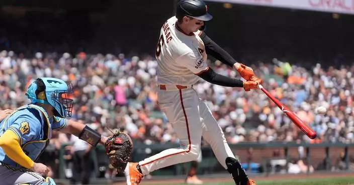 Arraez and Susac help the Giants rout the Brewers 16-3