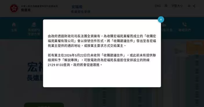 Government Denies Bankruptcy Claims About Wang Fuk Court Property Rights Acquisition Limited